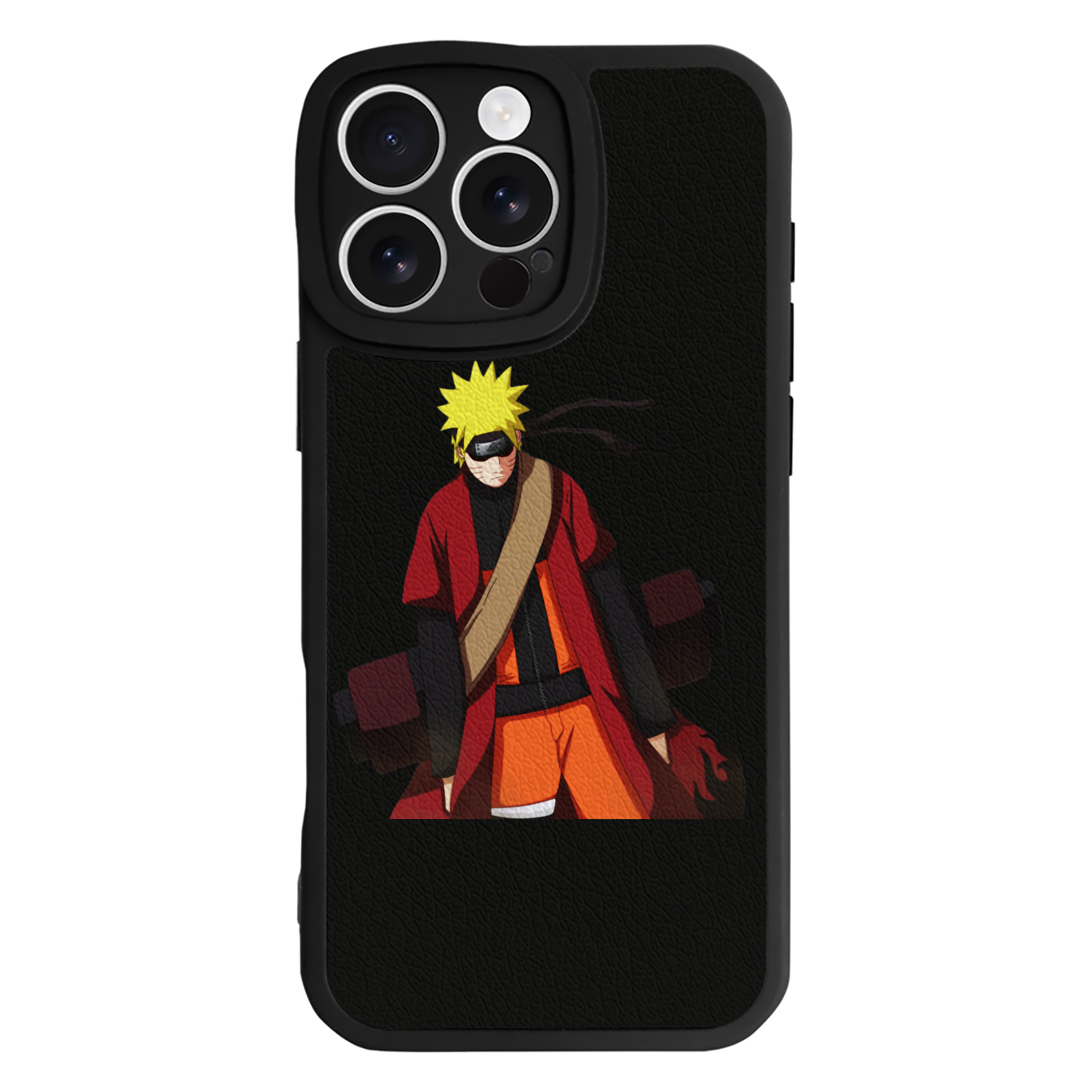 （画像用） NARUTO -ナルト- うずまき ナルト Uzumaki Naruto 【iPhone 16シリーズ対応】シリコンスマホケース（レザー調） 材質：シリコン